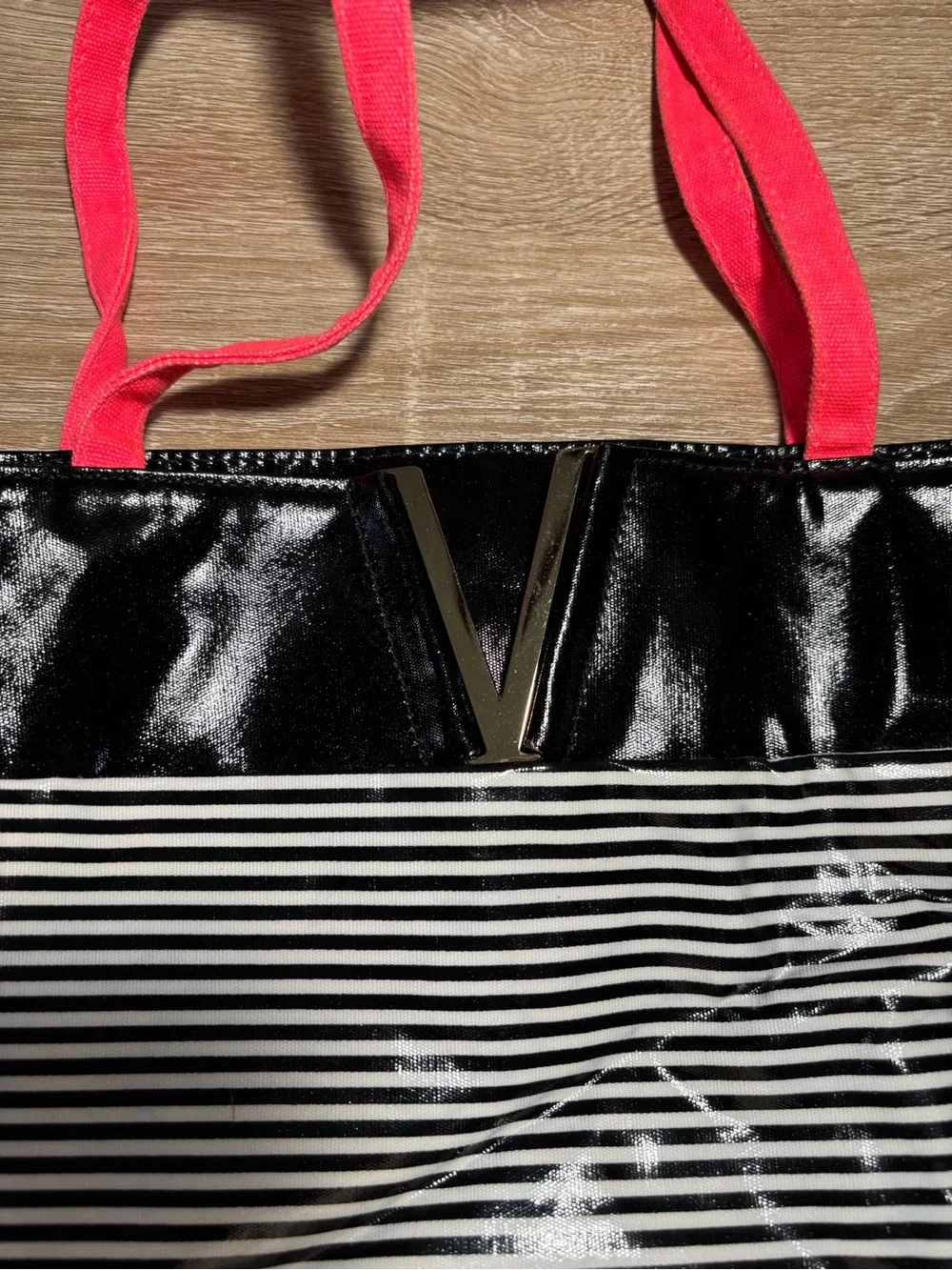 Victorias Secret vinyl striped